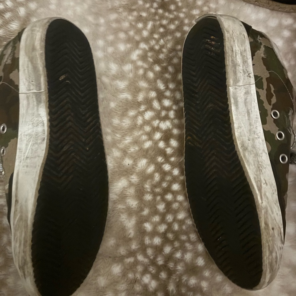 SUPERSTAR SNEAKER IN CAMO RIPSTOP LEATHER WITH PINK STAR - Picture 5 of 6
